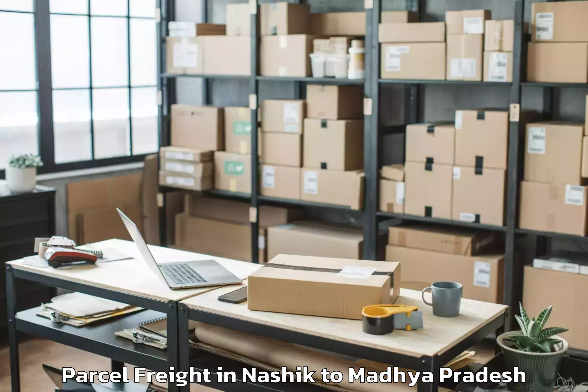 Leading Nashik to Mehgaon Parcel Freight Provider